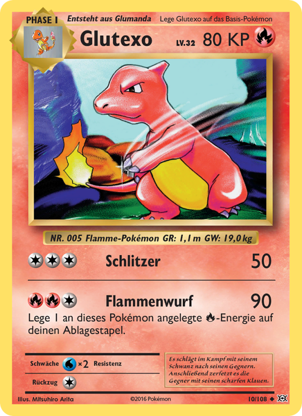 Glutexo 10 — Evolutions (German Pokémon TCG card)