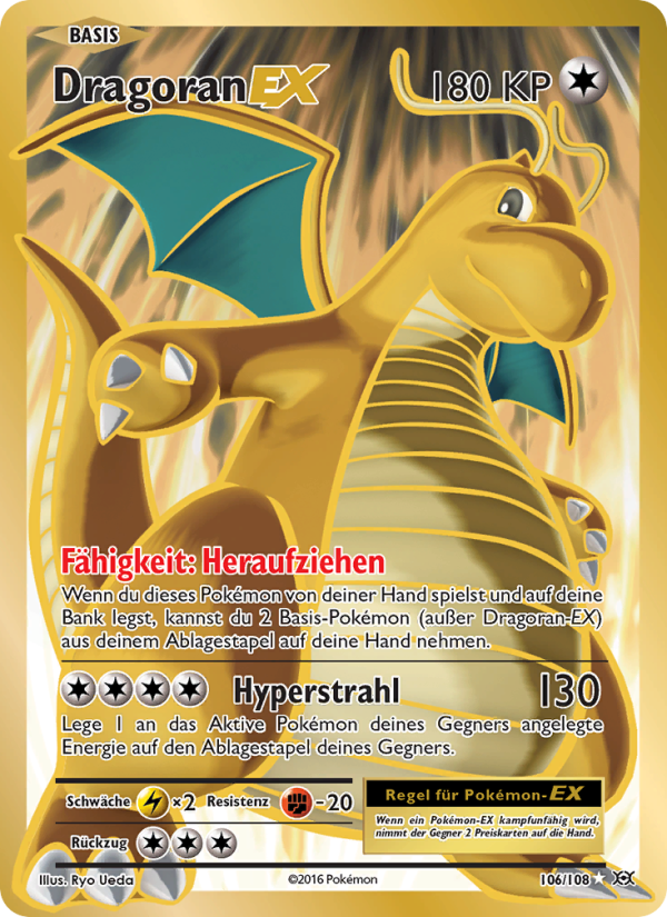 Dragoran EX 106 — Evolutions (German Pokémon TCG card)