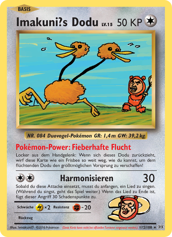 Imakuni?s Dodu 112 — Evolutions (German Pokémon TCG card)