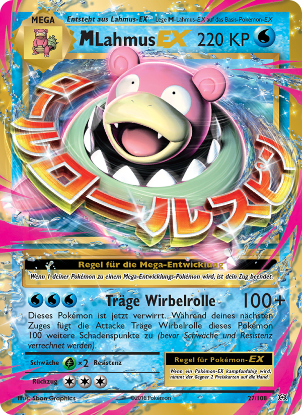 M-Lahmus EX 27 — Evolutions (German Pokémon TCG card)