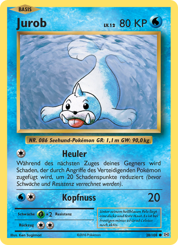 Jurob 28 — Evolutions (German Pokémon TCG card)