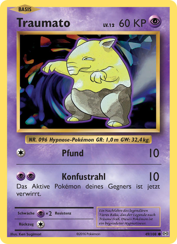 Traumato 49 — Evolutions (German Pokémon TCG card)
