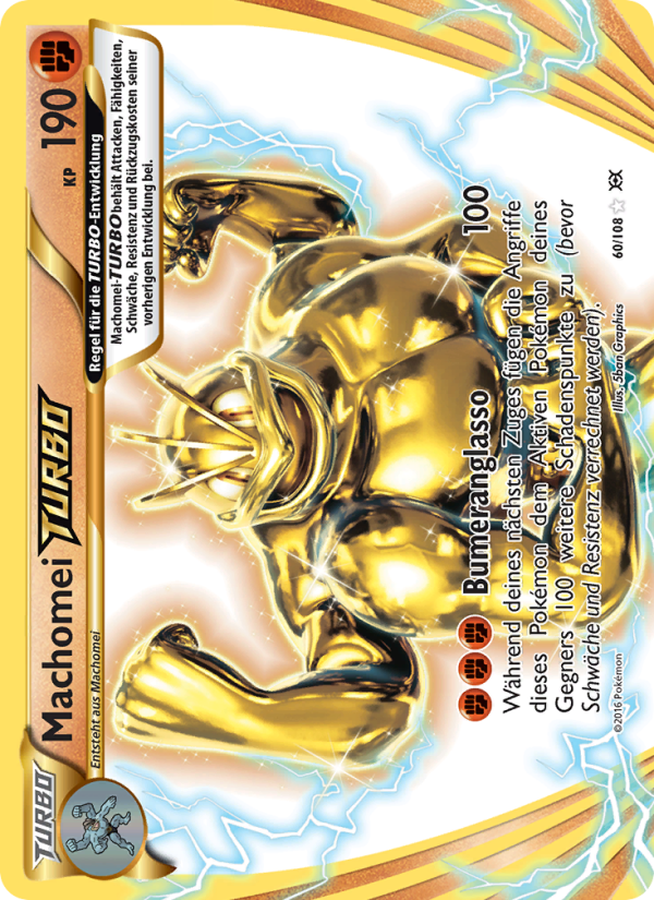 Machomei-TURBO 60 — Evolutions (German Pokémon TCG card)