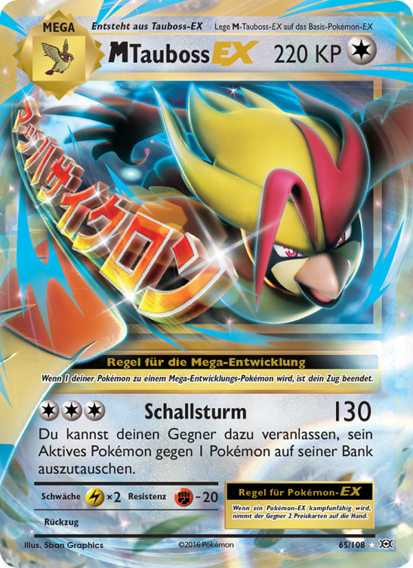 M-Tauboss EX 65 — Evolutions (German Pokémon TCG card)