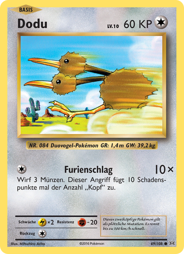 Dodu 69 — Evolutions (German Pokémon TCG card)