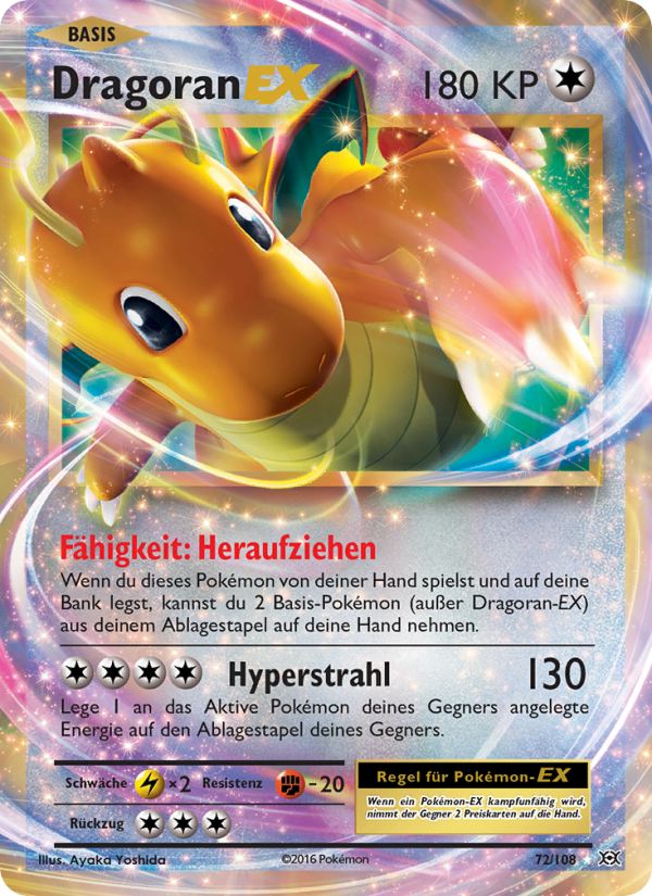 Dragoran EX 72 — Evolutions (German Pokémon TCG card)