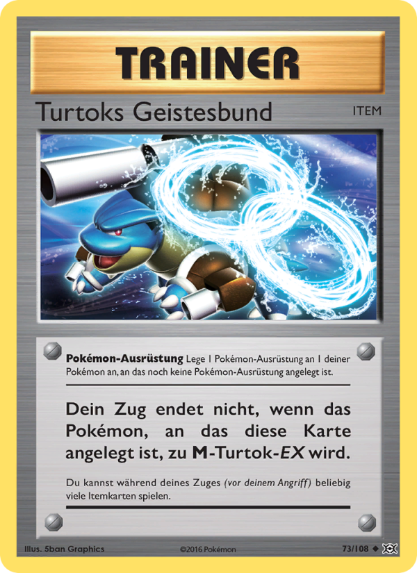 Turtoks Geistesbund 73 — Evolutions (German Pokémon TCG card)