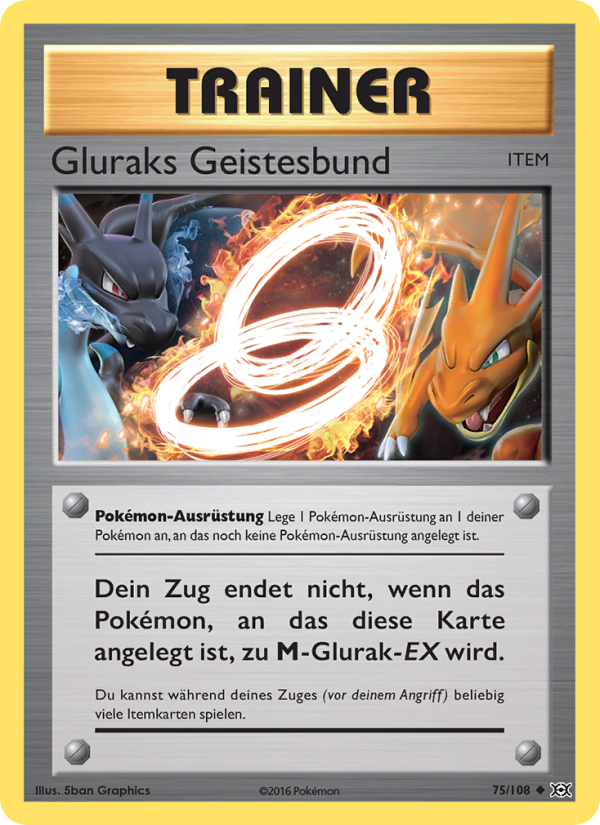 Gluraks Geistesbund 75 — Evolutions (German Pokémon TCG card)
