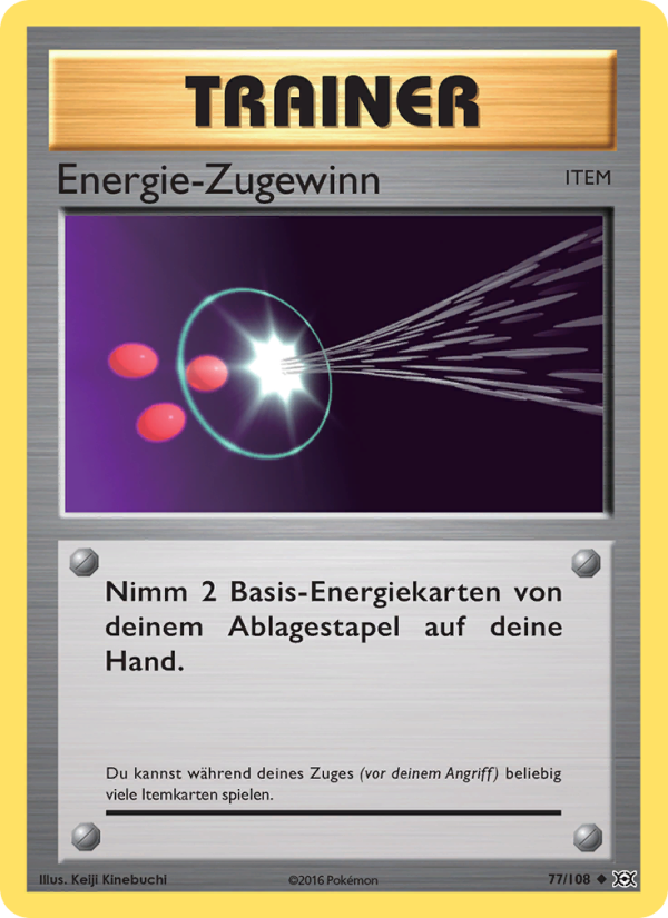 Energie-Zugewinn 77 — Evolutions (German Pokémon TCG card)