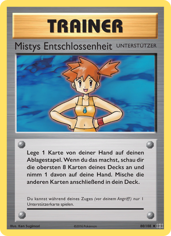 Mistys Entschlossenheit 80 — Evolutions (German Pokémon TCG card)
