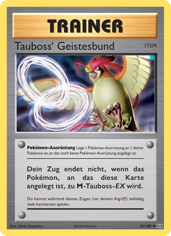 Tauboss' Geistesbund 81 — Evolutions (German Pokémon TCG card)