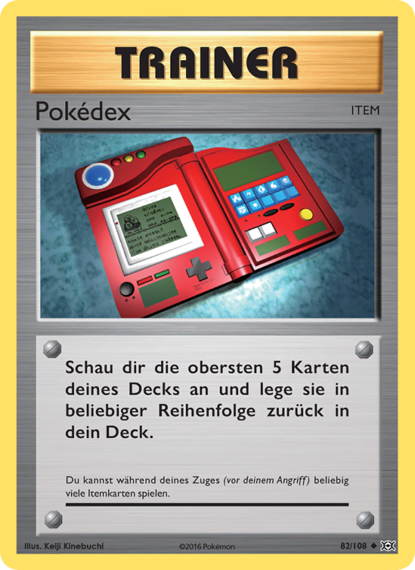Pokédex 82 — Evolutions (German Pokémon TCG card)