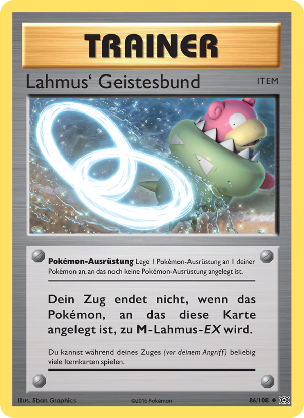 Lahmus' Geistesbund 86 — Evolutions (German Pokémon TCG card)
