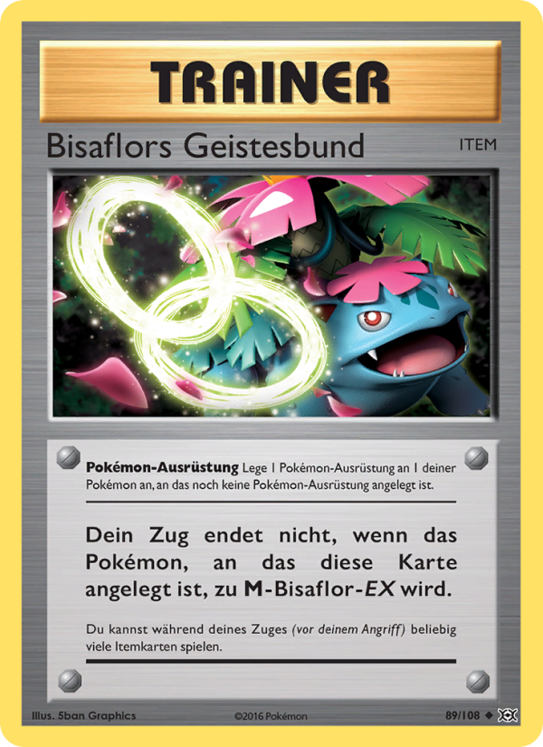 Bisaflors Geistesbund 89 — Evolutions (German Pokémon TCG card)