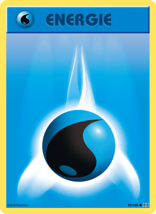 Wasser-Energie 93 — Evolutions (German Pokémon TCG card)