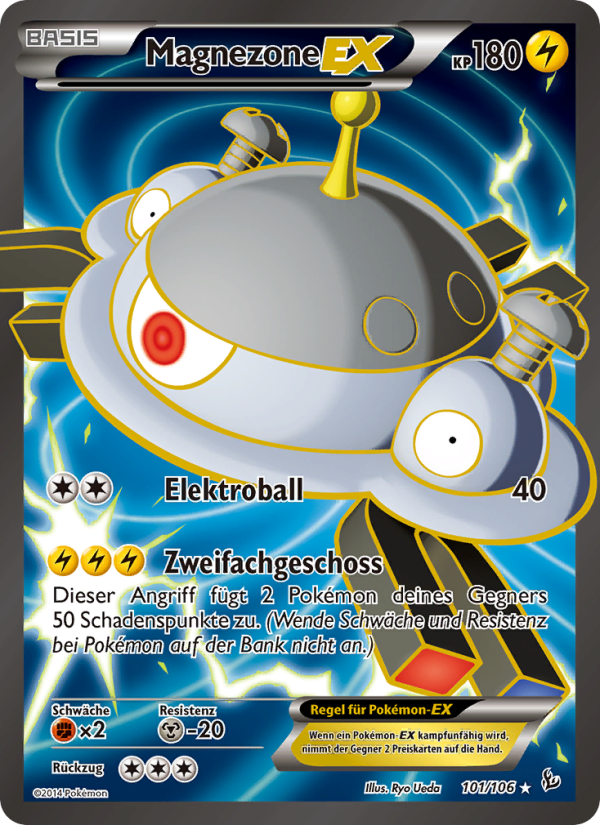 Magnezone EX 101 — Flashfire (German Pokémon TCG card)