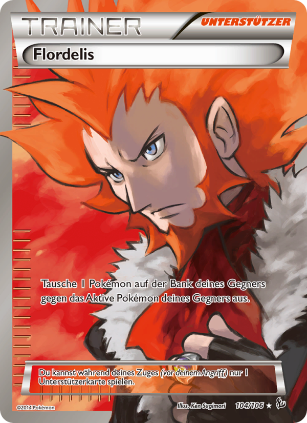 Flordelis 104 — Flashfire (German Pokémon TCG card)