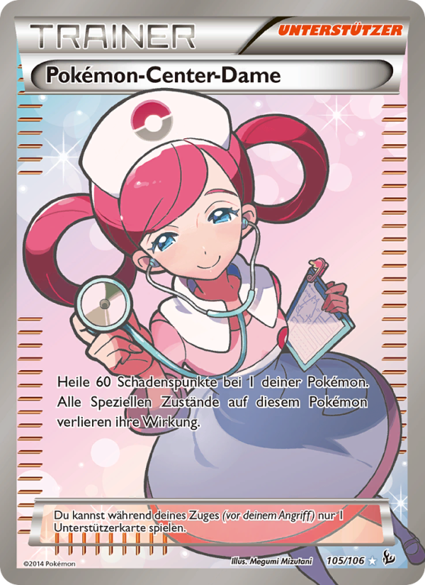 Pokémon-Center-Dame 105 — Flashfire (German Pokémon TCG card)