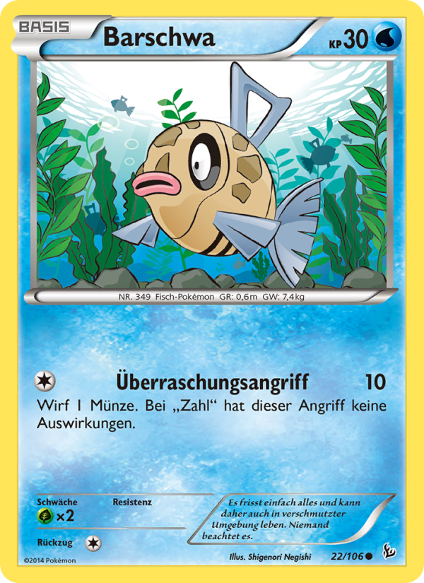 Barschwa 22 — Flashfire (German Pokémon TCG card)