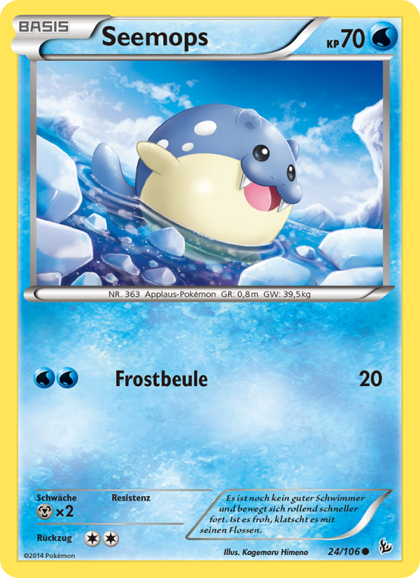 Seemops 24 — Flashfire (German Pokémon TCG card)