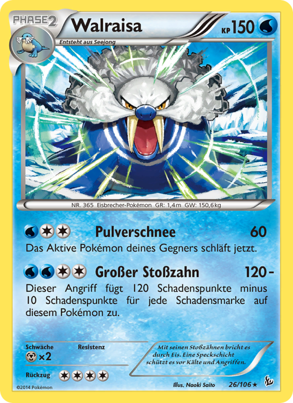Walraisa 26 — Flashfire (German Pokémon TCG card)