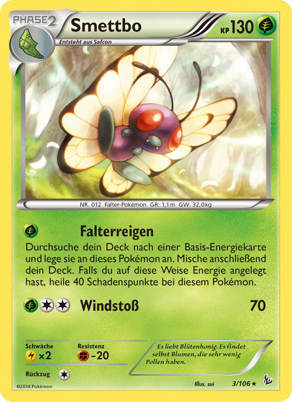 Smettbo 3 — Flashfire (German Pokémon TCG card)