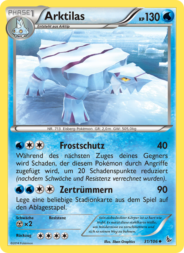 Arktilas 31 — Flashfire (German Pokémon TCG card)