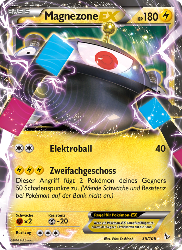 Magnezone EX 35 — Flashfire (German Pokémon TCG card)