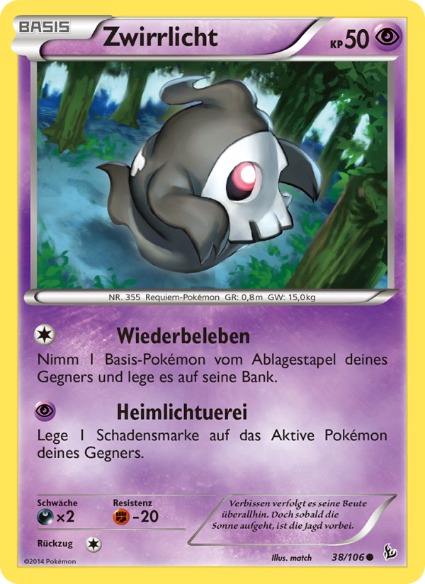 Zwirrlicht 38 — Flashfire (German Pokémon TCG card)