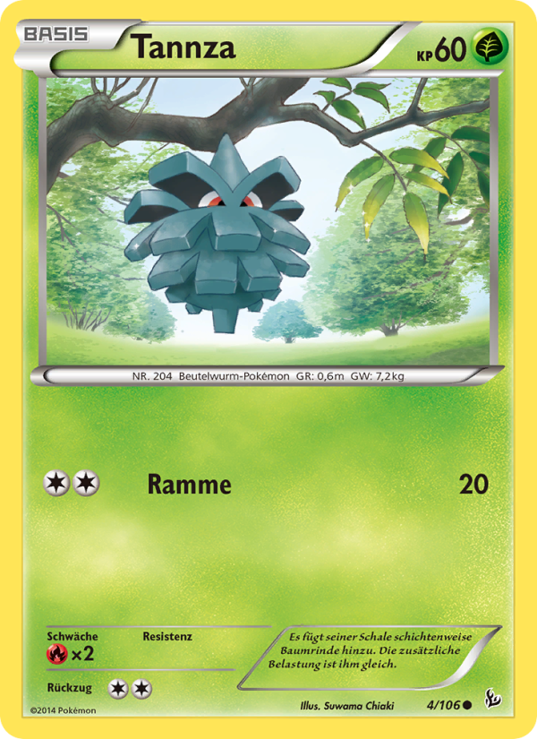 Tannza 4 — Flashfire (German Pokémon TCG card)