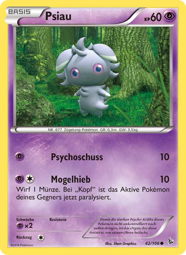 Psiau 42 — Flashfire (German Pokémon TCG card)
