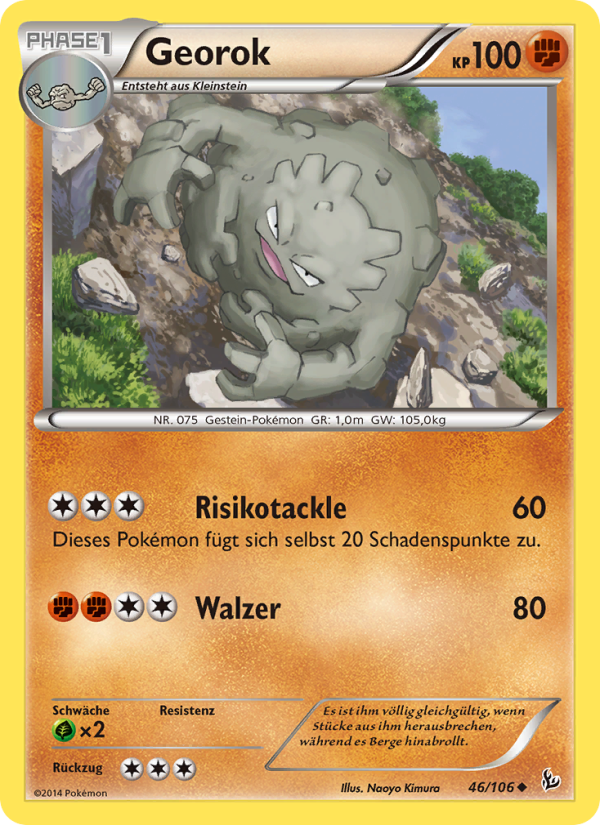 Georok 46 — Flashfire (German Pokémon TCG card)