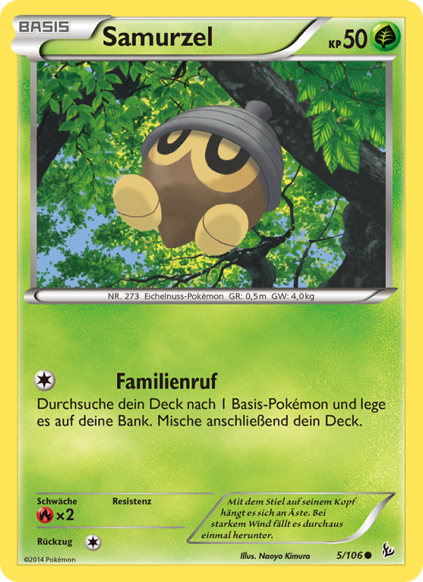 Samurzel 5 — Flashfire (German Pokémon TCG card)