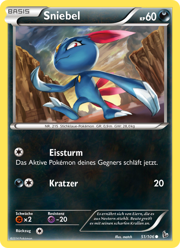 Sniebel 51 — Flashfire (German Pokémon TCG card)