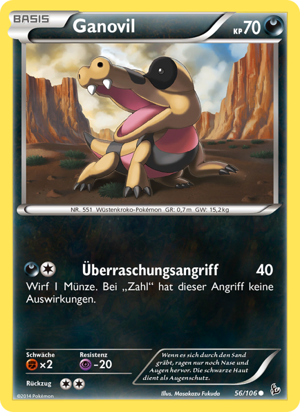 Ganovil 56 — Flashfire (German Pokémon TCG card)