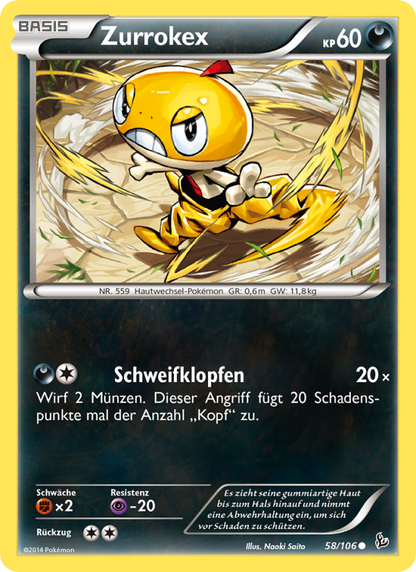 Zurrokex 58 — Flashfire (German Pokémon TCG card)