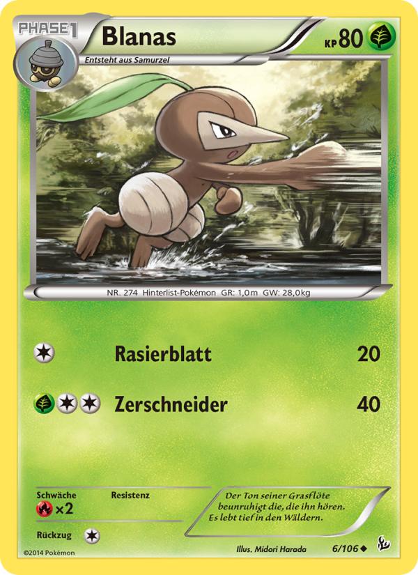 Blanas 6 — Flashfire (German Pokémon TCG card)