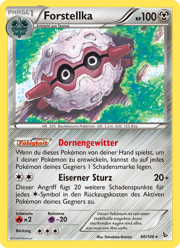 Forstellka 60 — Flashfire (German Pokémon TCG card)