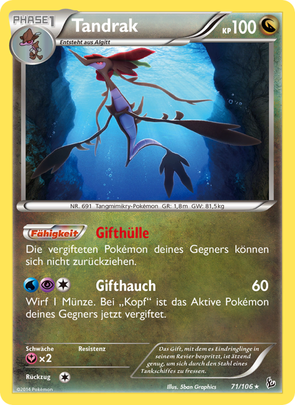 Tandrak 71 — Flashfire (German Pokémon TCG card)