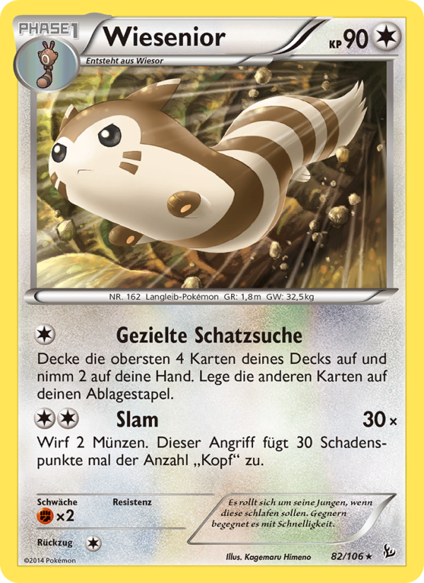 Wiesenior 82 — Flashfire (German Pokémon TCG card)