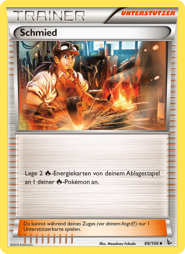 Schmied 88 — Flashfire (German Pokémon TCG card)