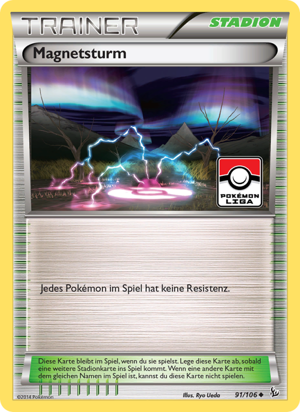 Magnetsturm 91 — Flashfire (German Pokémon TCG card)