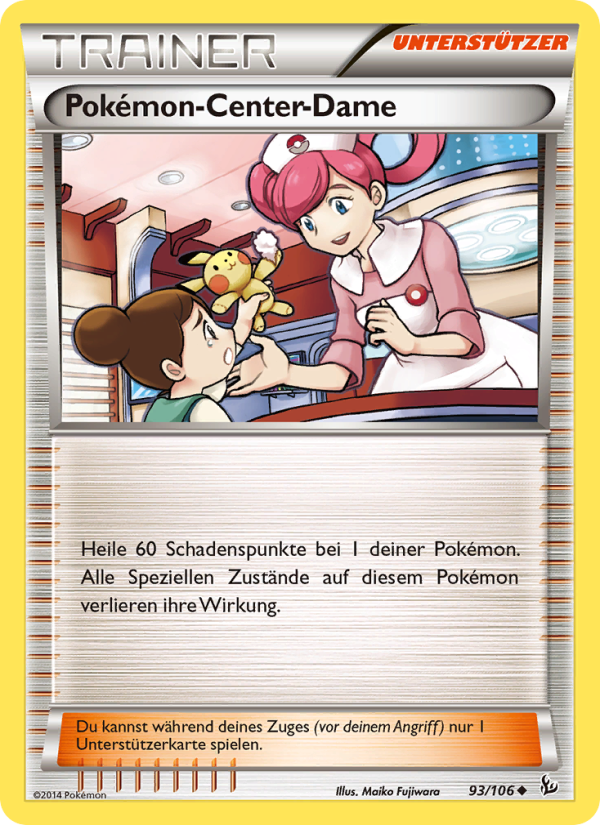 Pokémon-Center-Dame 93 — Flashfire (German Pokémon TCG card)