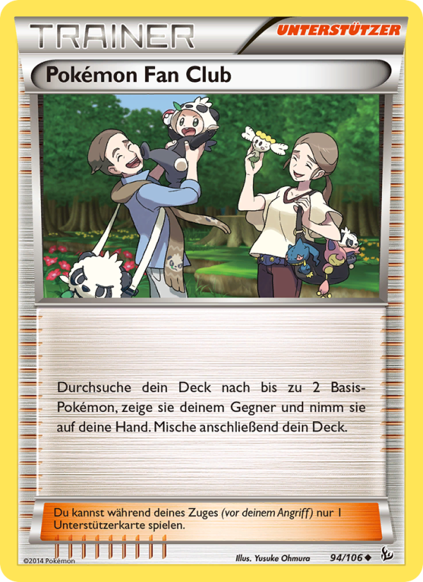Pokémon Fan Club 94 — Flashfire (German Pokémon TCG card)