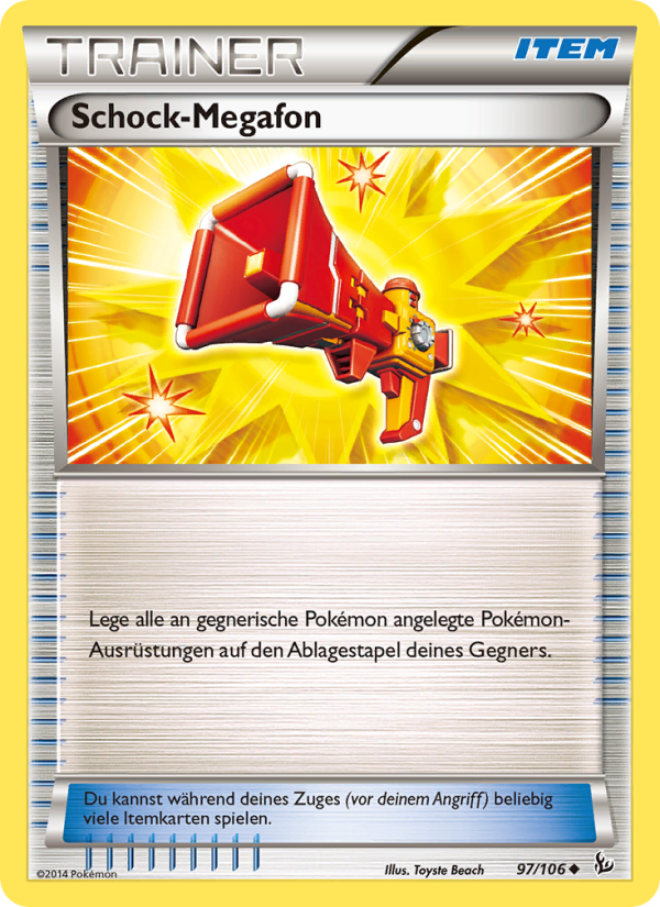 Schock-Megafon 97 — Flashfire (German Pokémon TCG card)