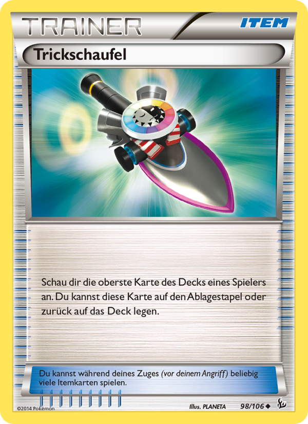 Trickschaufel 98 — Flashfire (German Pokémon TCG card)