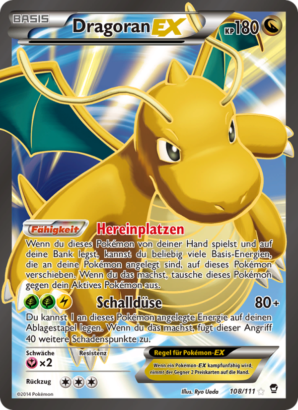 Dragoran EX 108 — Furious Fists (German Pokémon TCG card)