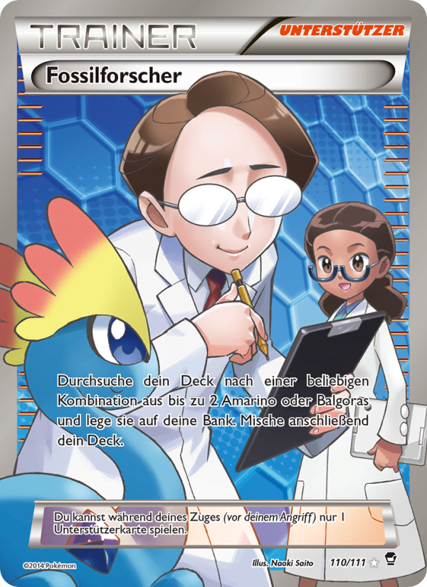 Fossilforscher 110 — Furious Fists (German Pokémon TCG card)