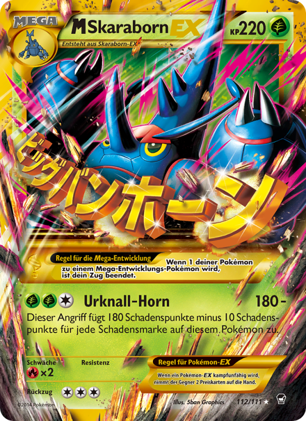 M Skaraborn EX 112 — Furious Fists (German Pokémon TCG card)