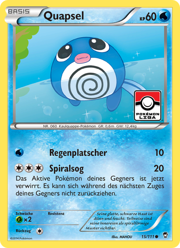 Quapsel 15 — Furious Fists (German Pokémon TCG card)